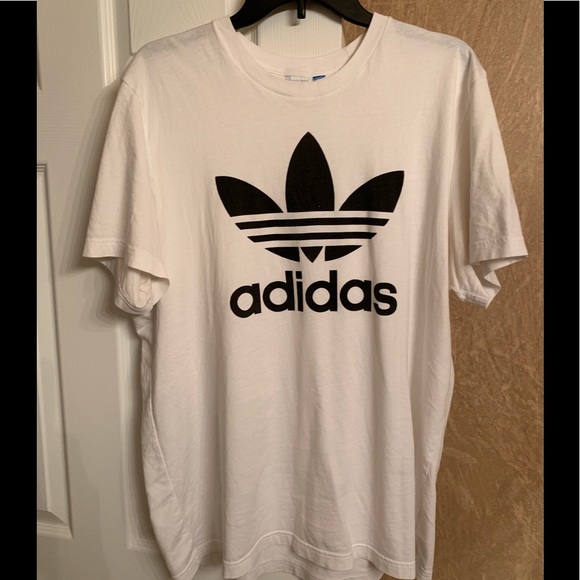 adidas trefoil tee mens
